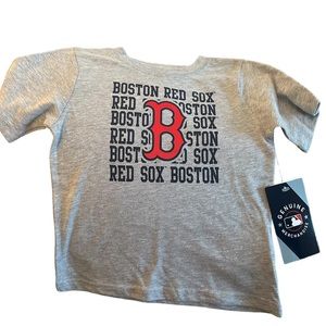 NWT- MLB genuine merchandise toddler Red Sox logo short-sleeve tee. Gray